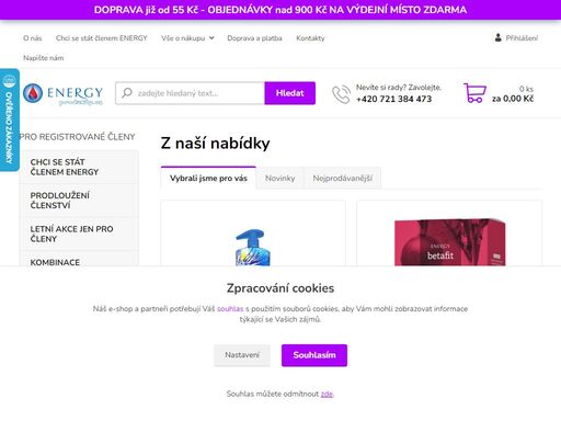 prodej bylinných produktů energy