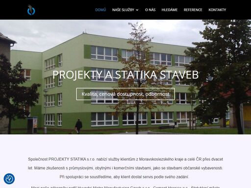 projekty, statika a průzkumy staveb, projekty obytných a průmyslových objektů, statické posudky, rodinné domy, návrhy zateplení, dozor.