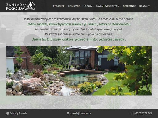 projekce a realizace zahrad