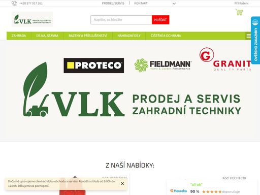 zahradní technika fieldmann oregon granit proteco hecht. prodej, servis zahradní a dílenské techniky fieldmann, oregon, granit, proteco, hecht