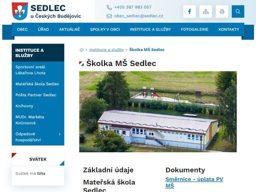 oficiální stránky obce