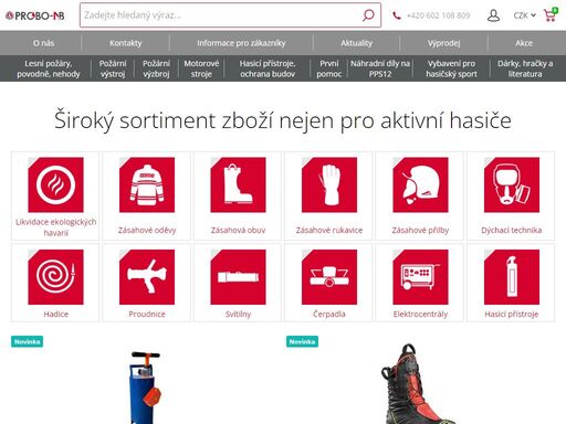 internetový obchod se zbožím nejen pro aktivní hasiče.