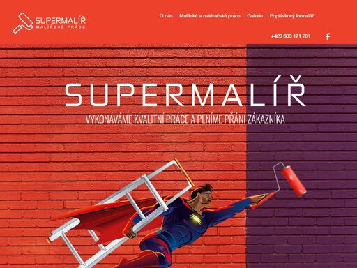 supermalíř - provádíme malířské a natěračské práce, dekorativní stěrky a aplikace tapet.

supermalíř.cz
praha