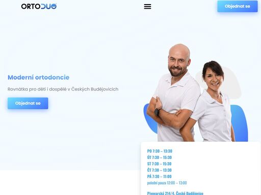 ortodoncie v českých budějovicích. moderní fixní (kovová/keramická) i snímatelná rovnátka včetně neviditelných rovnátek invisalign.