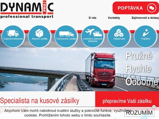 naše společnost se zabývá vnitrostátní a mezinárodní dopravou. specialista na kusové zásilky po evropě