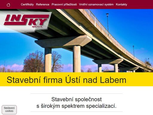 stavební firma s dlouholetými zkušenostmi a praxí v oboru stavebnictví a pozemních staveb.