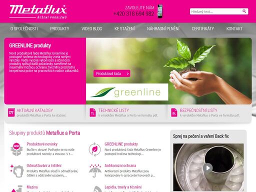 distributor chemických produktů značek metaflux a porta. technické poradenství a prodej produktů metaflux a porta.