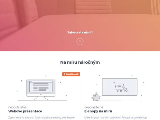 vytváříme řešení na míru webových stránek, e-shopů a webových aplikací. jsme lvi, kteří se nebojí výzev.