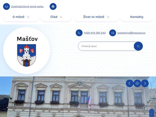 oficiální stránky obce mašťov