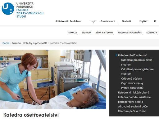 historie katedry ošetřovatelství fakulty zdravotnických studií se píše teprve od roku 2007, ale její existence je postavena na pevných základech a dlouholetých zkušenostech ošetřovatelského školství v pardubicích, jehož kořeny sahají až do roku 1930.