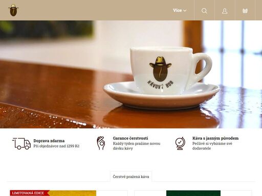 e-shop s čerstvě praženou kávou z naší prostějovské pražírny. každý týden čerstvá várka kávy z celého světa.