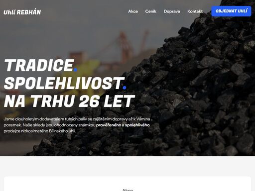 jsme dlouholetým dodavatelem tuhých paliv se zajištěním dopravy až k vám na pozemek. naše sklady jsou ohodnoceny známkou prověřeného a spolehlivého prodejce nízkosirnatého bílinského uhlí.