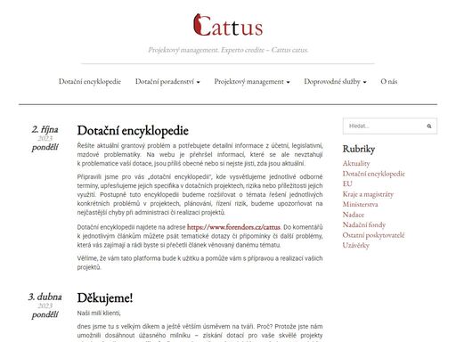 dotace,dotační poradenství projektový management. experto credite – cattus catus.