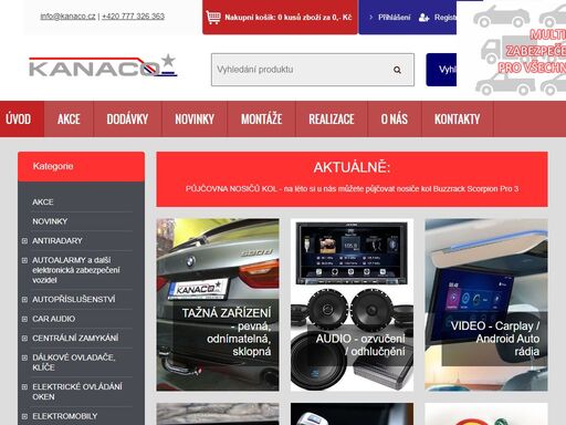 tažná, audio - video, zabezpečení mechanické i elektronické, autodoplňky | praha 5 – smíchov
