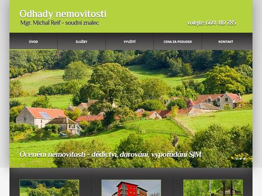 mgr. michal reif | plzeň – odhady a oceňování nemovitostí pro účely dědictví, vypořádání sjm, darování, koupě a prodej nemovitosti ..tel: 604 410 785.