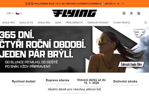 objev prémiové sportovní brýle flying eagle s polarizačními a adaptivními skly. perfektní pro cyklistiku, běh i každodenní nošení.