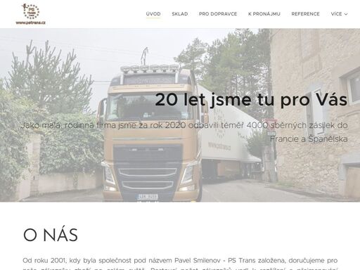 od roku 2001, kdy byla společnost pod názvem pavel smilenov - ps trans založena, doručujeme pro naše zákazníky zboží po celém světě. rostoucí počet zákazníků vedl k rozšíření a přejmenování společnosti na ps trans czech s. r. o.