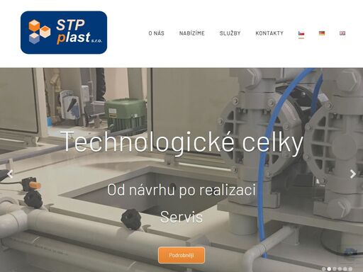 kompletní dodávka průmyslových celků od technického návrhu, přes výkresovou dokumentaci, až po konečnou instalaci a uvedení do provozu.