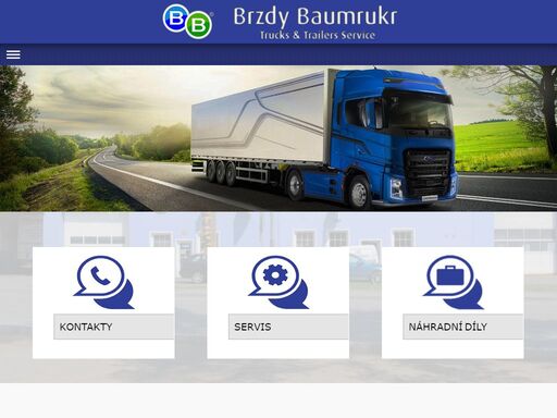 brzdy baumrukr s.r.o., webová prezentace firmy