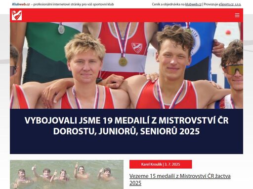 klubový web čvk pardubice