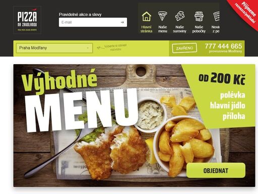 pravá italská pizza a těstoviny z čerstvých surovin