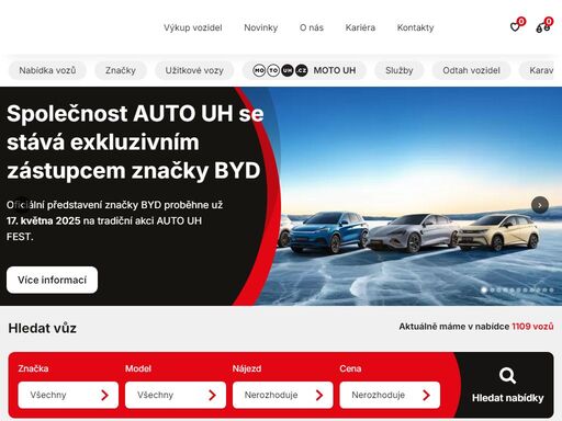 firma auto uh je největší prodejce aut na moravě. máme v nabídce nejen nové vozy, ale i vozy ojeté. nabízíme autorizovaný servis koncernových značek škoda, volkswagen, audi, seat a cupra. 