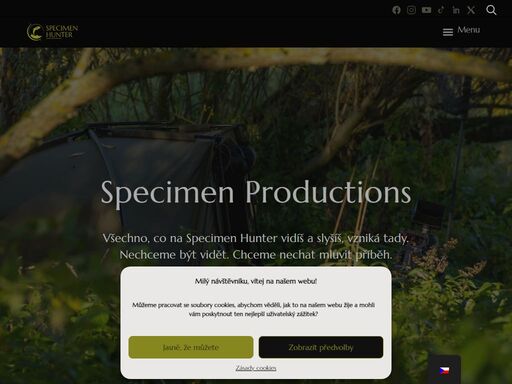 specimen productions – příběhy specimen hunter. tvoříme filmy, dokumenty a obsah s duší, bez kompromisů. pro svět, který stojí za zachycení.