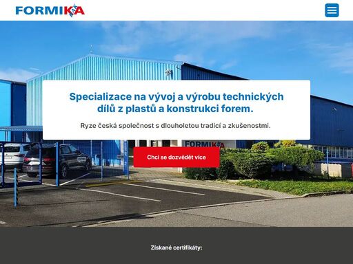 výroba technických výlisků z plastů, nástrojárna