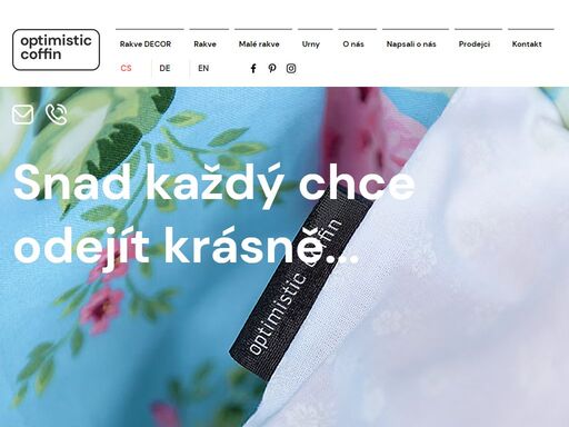 designové rakve a urny optimistic coffin