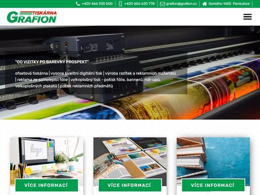 ofsetová tiskárna | vysoce kvalitní digitální tisk | výroba razítek a reklamních materiálů | reklama ze samolepící fólie | velkoplošný tisk - potisk fólie, bannerů, roll-upů, velkoplošných plakátů | potisk reklamních předmětů