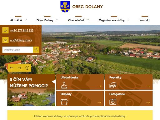 oficiální stránky obce dolany