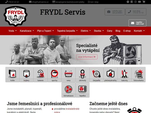 jsme instalatéři, plynaři, topenáři, kanálníci a elektrikáři. naše řemeslné umění, technologie, znalost a zkušenosti nám umožní efektivní realizaci zakázek. komplexní služby včetně zedníků. s možností okamžitého výjezdu po praze a okolí.