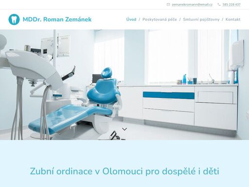 mddr. roman zemánek - zubní lékař olomouc