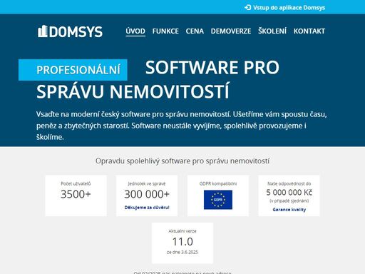 profesionální software pro správu nemovitostí, který je velmi přehledný, intuitivní a efektivní.