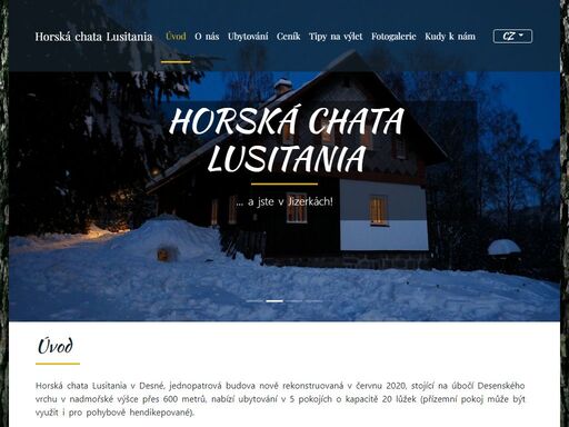 chata, lusitania, ubytování, jizerské hory, jizerská magistrála, příroda chata lusitania