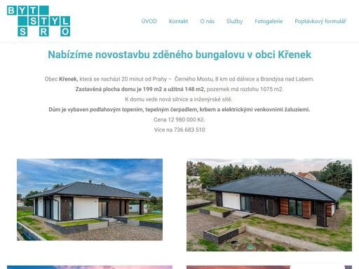 prodej domů, rodinné domy, nízkoenergetické domy, domy na klíč, domy křenek, hostivice, masečín, domy na prodej