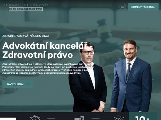 budeme vás zastupovat v soudních sporech, ve kterých se bude řešit náhrada škody na zdraví, zúčastníme se všech úkonů a jednání s pojišťovnami