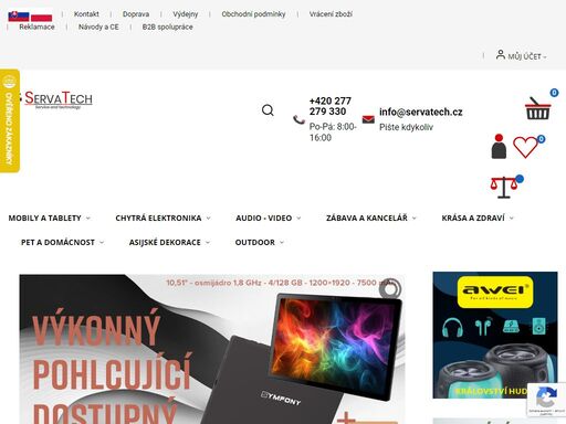 servatech.cz - internetový obchod - mobily,  elektronika s rychlým doručením