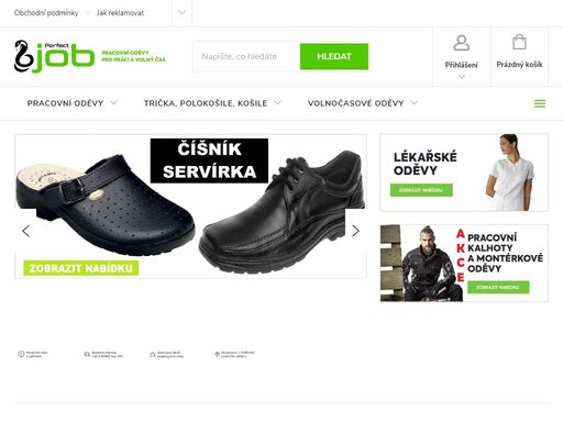 homepage, www.perfectjob.cz