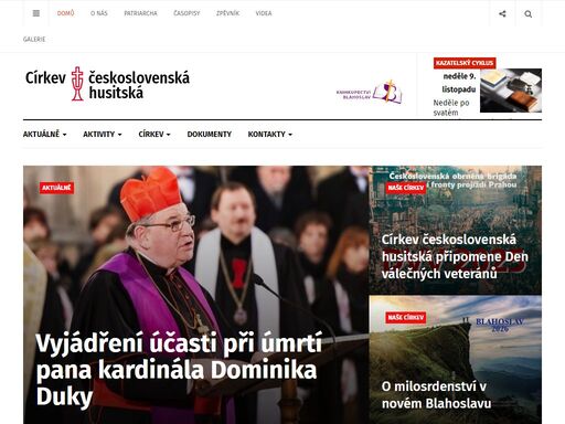 třetí největší křesťanská církev v české republice, oficiální stránky ústřední rady v praze