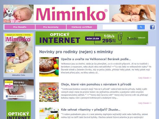 miminko - časopis pro maminky s miminky