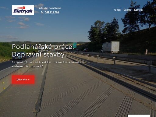 blatrysk - vznikla v roce 1994 jako specializovaná firma na mechanickou úpravu všech typů vodorovných povrchů bezprašným broušením.