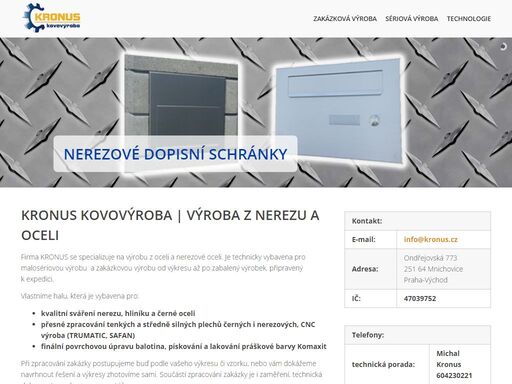specializujeme se na výrobu z oceli a nerezové oceli, kvalitní sváření nerezu, hliníku a černé oceli. výrobu dopisní schránek z nerezu.