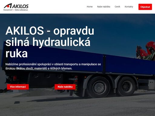 více informací naše nabídka využíváme moderní nákladní vozidlo man se zkušeným řidičem. je garážováno na ostravsku, ale působíme celorepublikově.