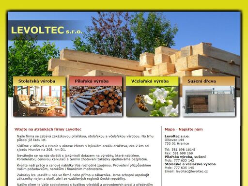 levoltec - pilařské a stolařské výrobky a výrobky pro včelaře.