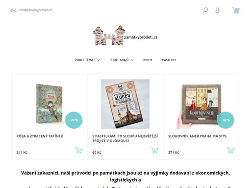 památky pro děti, ilustrovaný průvodce po památkách, hrady, zámky, města, kláštery, muzea