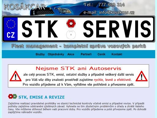kosákcar - fleet management - kompletní správa vozových parků, veškerý servis