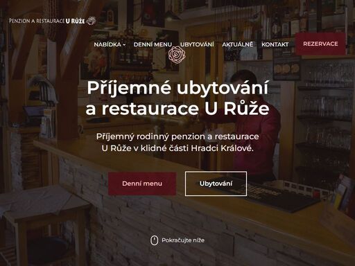 příjemný rodinný penzion a restaurace u růže v hradci králové vám nabízí příjemné ubytování a skvělou domácí kuchyni.