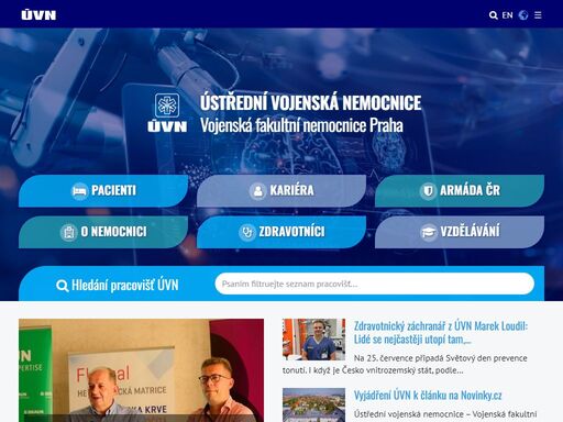 úvn - ústřední vojenská nemocnice praha