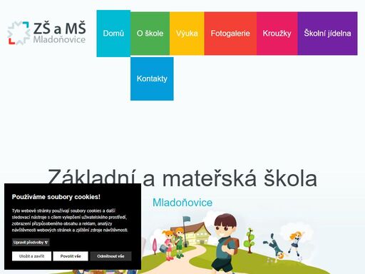 základní škola a mateřská škola mladoňovice je malotřídní škola, jejíž součásti tvoří základní škola, mateřská škola, školní družina a školní jídelna.